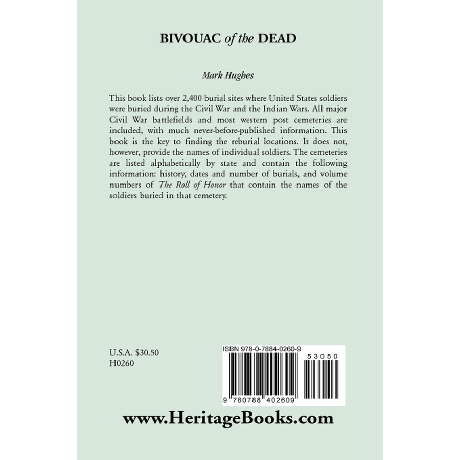 Bivouac of the Dead back cover