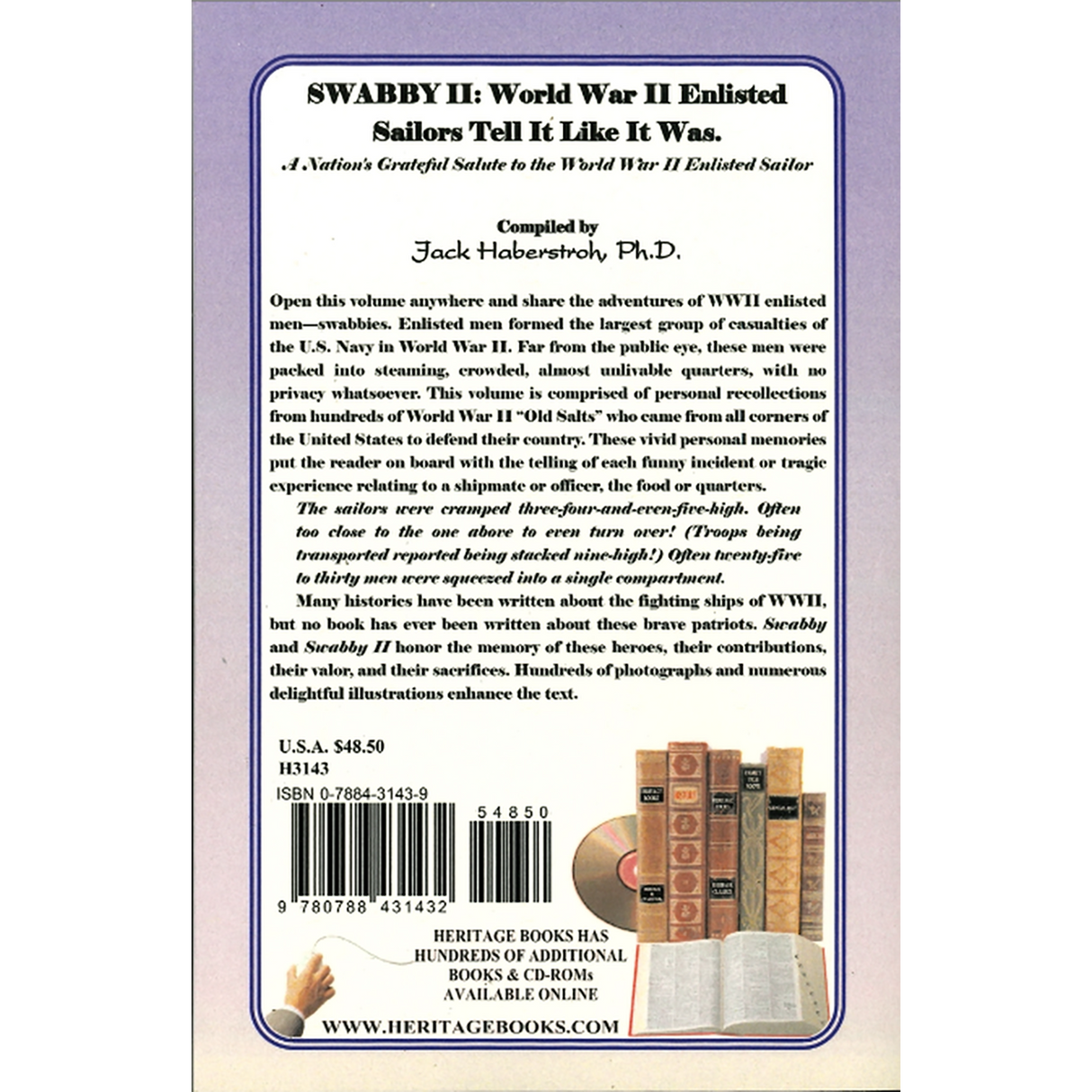 Swabby II: World War II Enlisted Sailors Tell It Like It Was, A Nation's Grateful Salute to the World War II Enlisted Sailor back cover