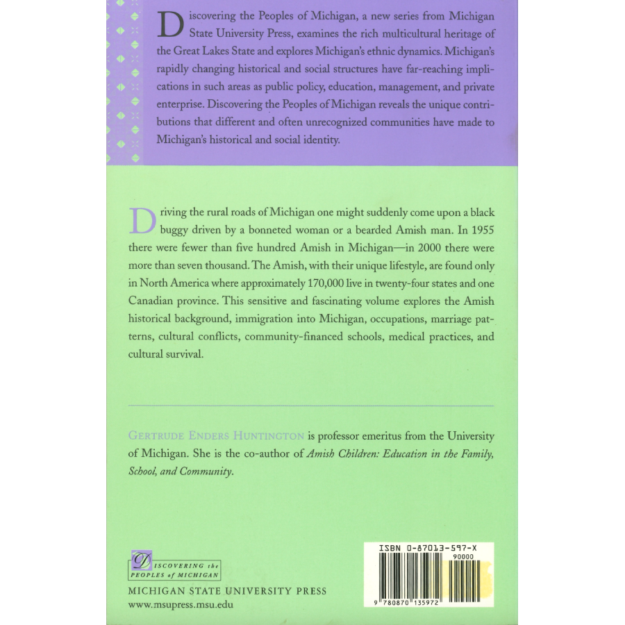 Amish in Michigan back cover