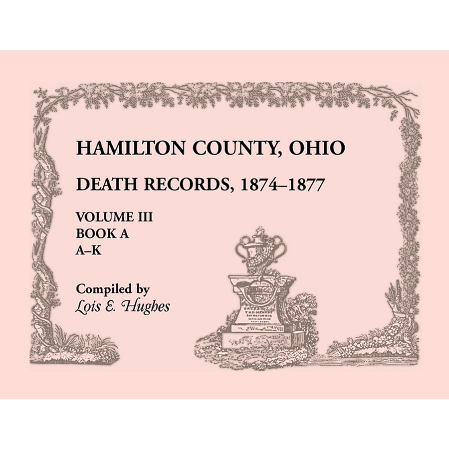 Hamilton County, Ohio Death Records Volume III 1874-1877 Part A