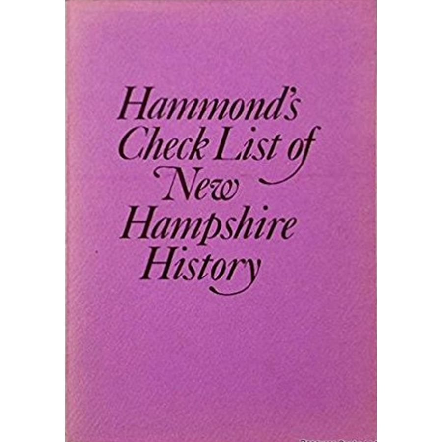 Hammond's Check List of New Hampshire History