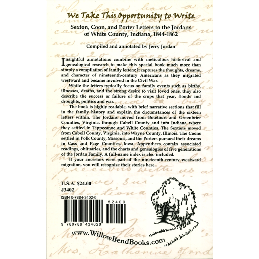 We Take This Opportunity to Write back cover