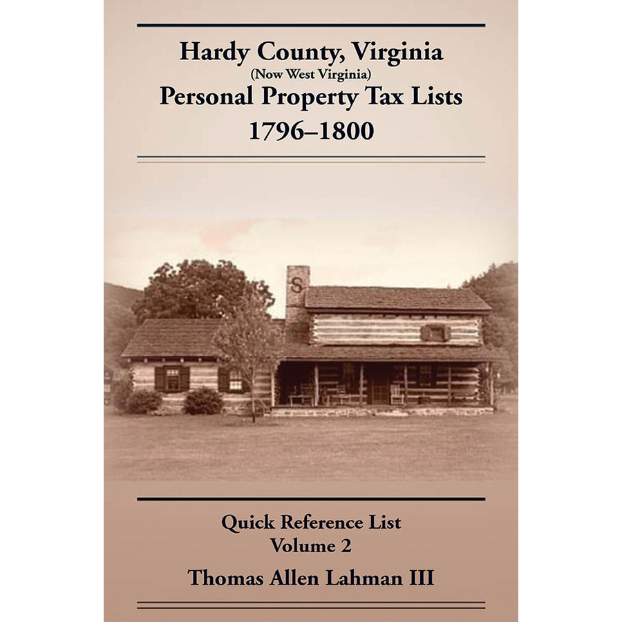Hardy County, Virginia (now West Virginia) Personal Property Tax Lists