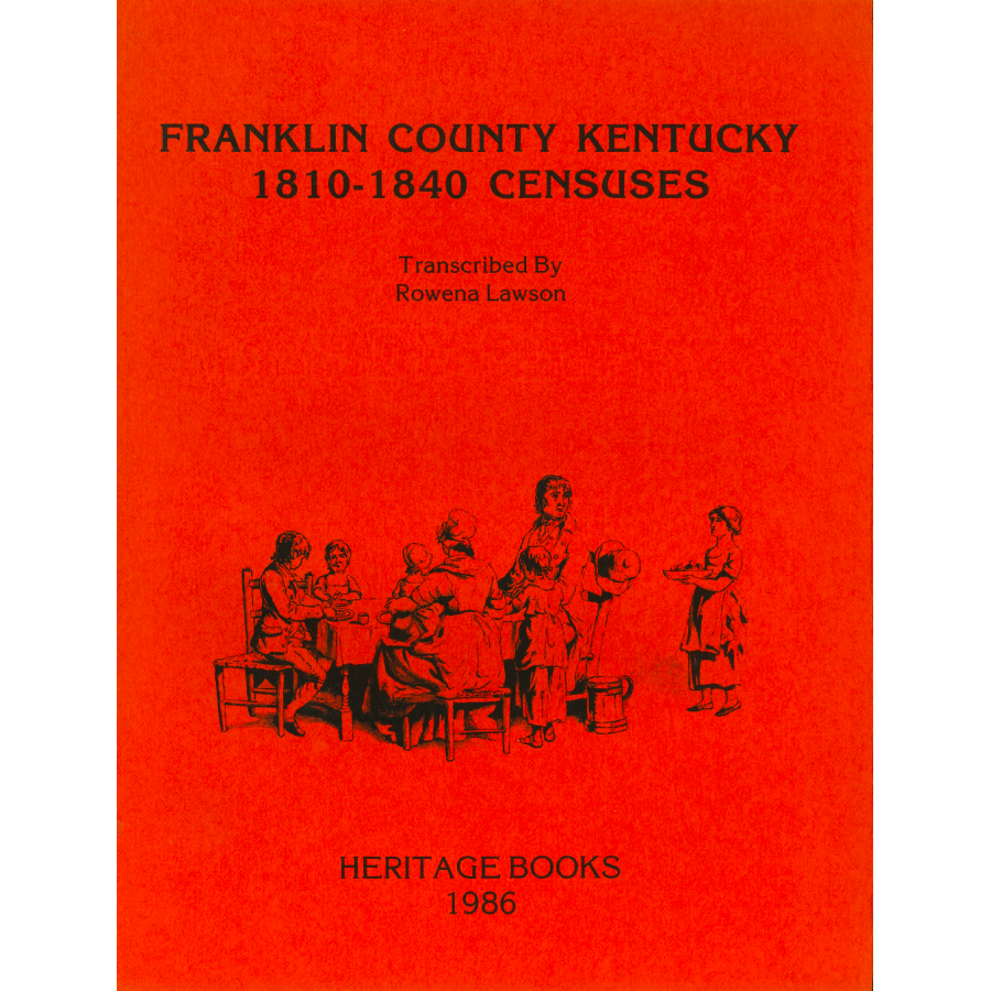 Franklin County Kentucky 1810-1840 Censuses