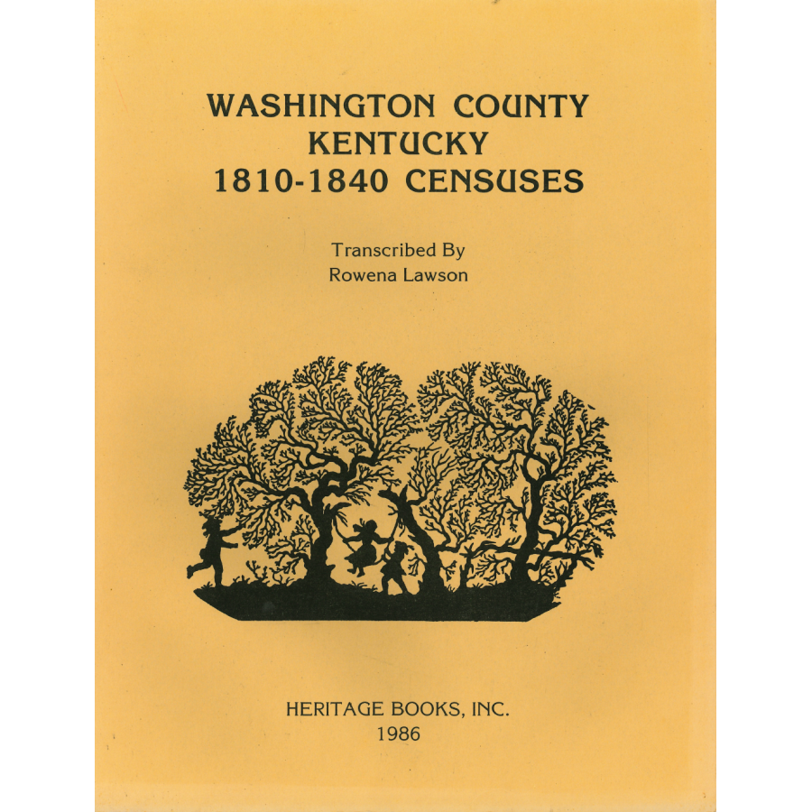 Washington County, Kentucky 1810-1840 Censuses