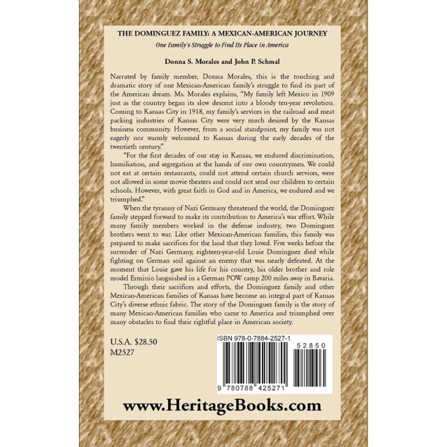 The Dominguez Family: A Mexican-American Journey back cover