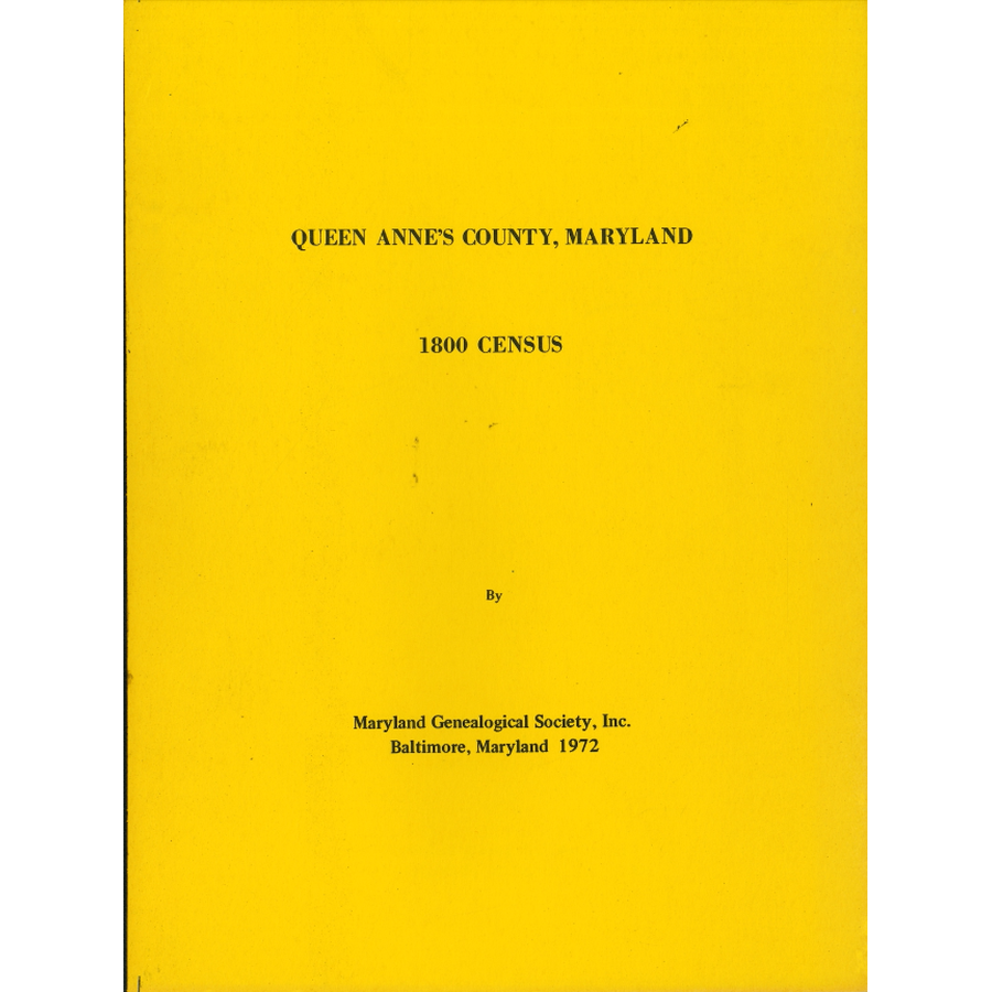 1800 Queen Anne's County, Maryland Census