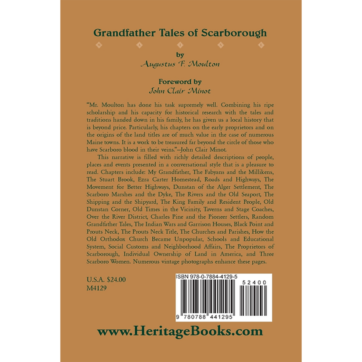 Grandfather Tales of Scarborough back cover