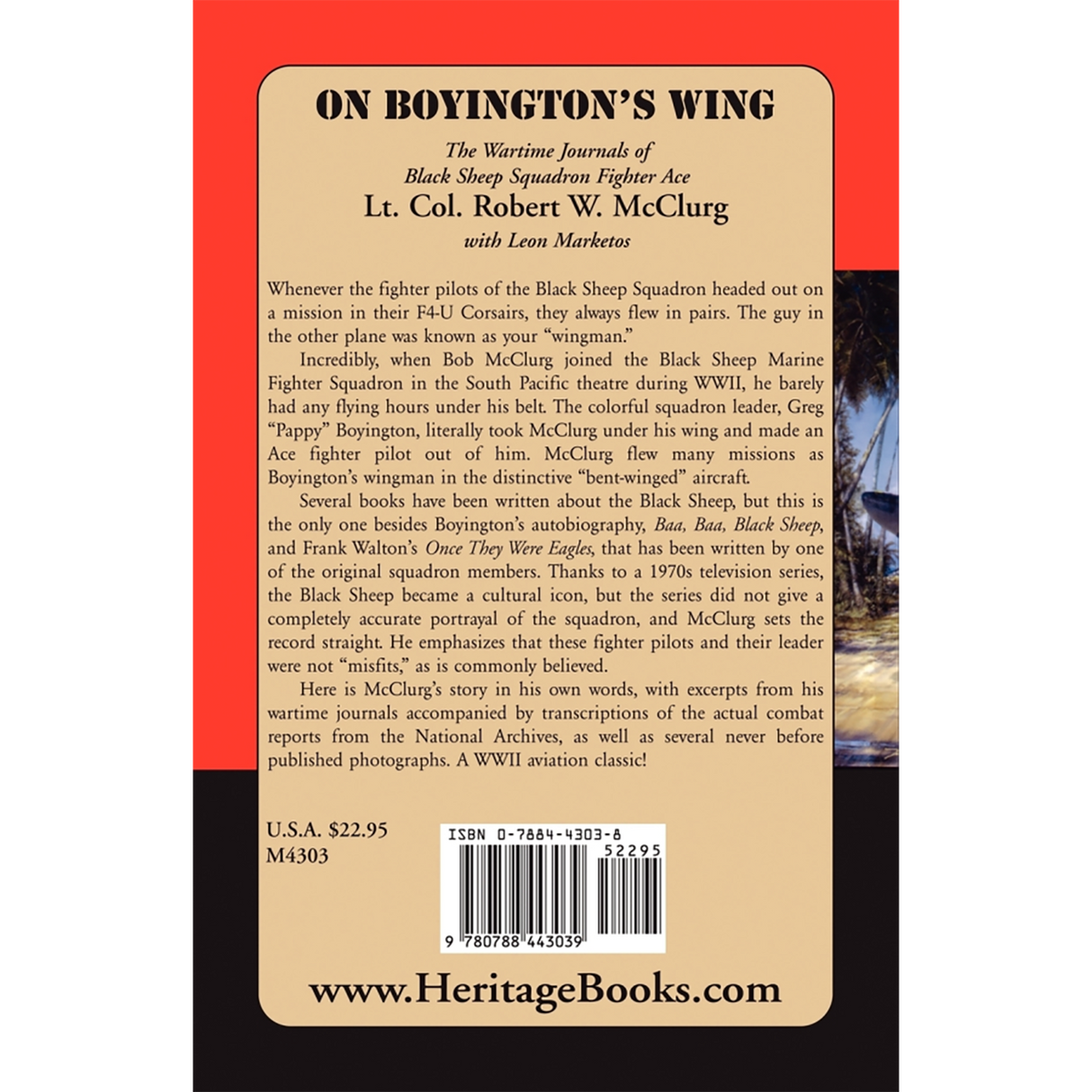 On Boyington's Wing: The Wartime Journals of Black Sheep Squadron Fighter Ace back cover