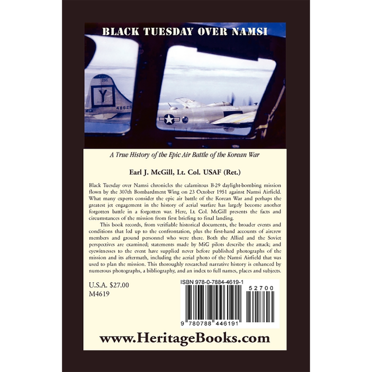 Black Tuesday Over Namsi: A True History of the Epic Air Battle of the Korean War back cover
