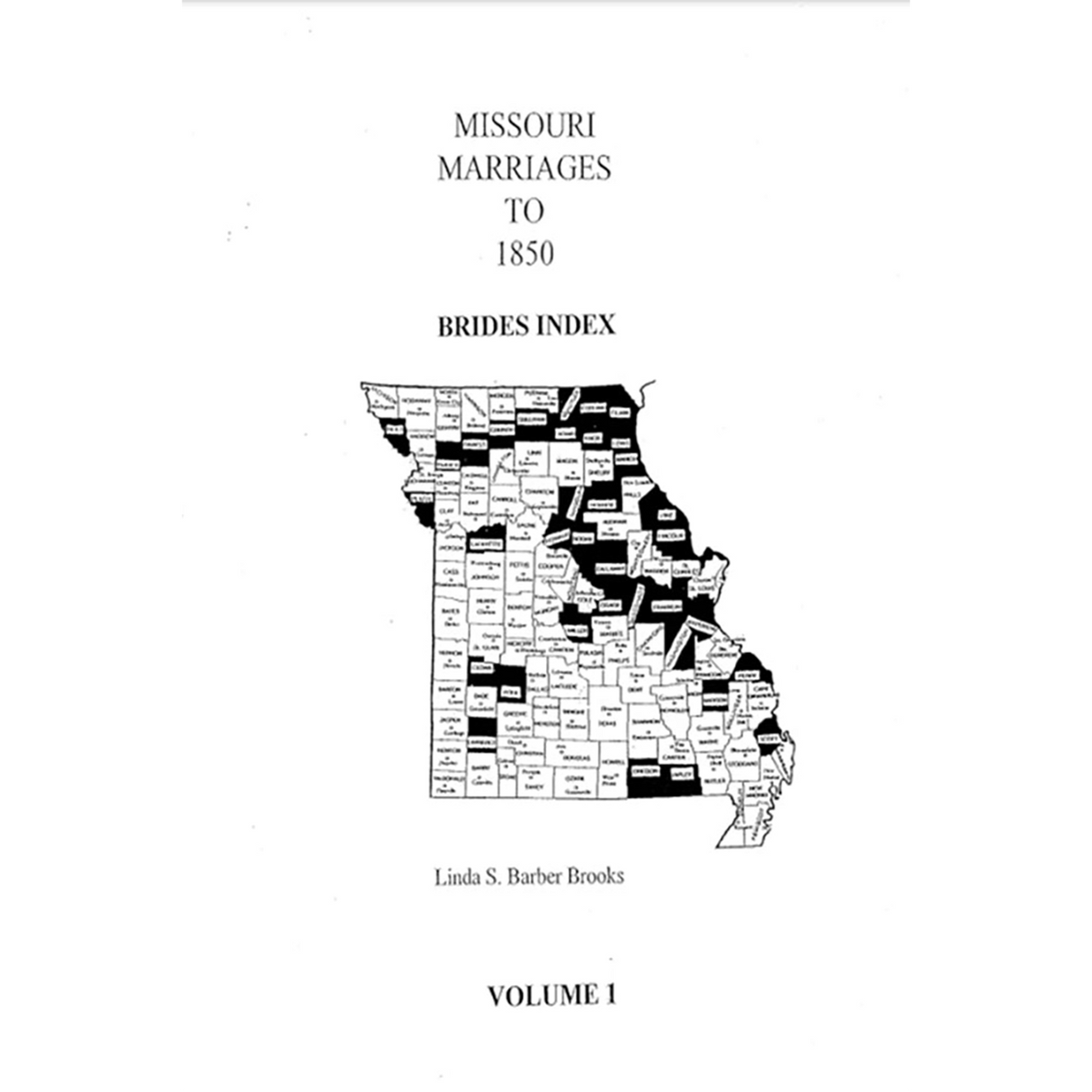 Missouri Marriages to 1850 - Volume 1 Brides index