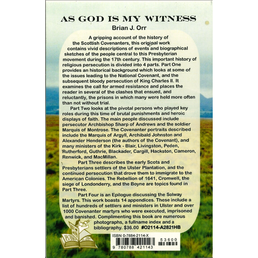 As God Is My Witness back cover