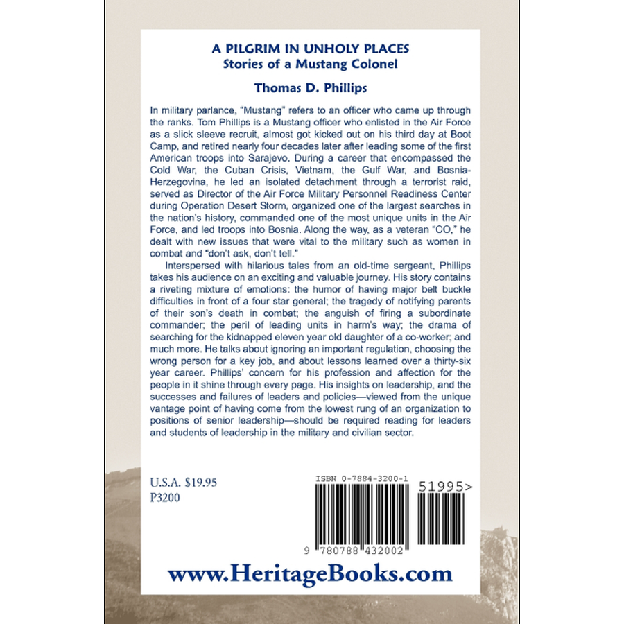 A Pilgrim in Unholy Places back cover