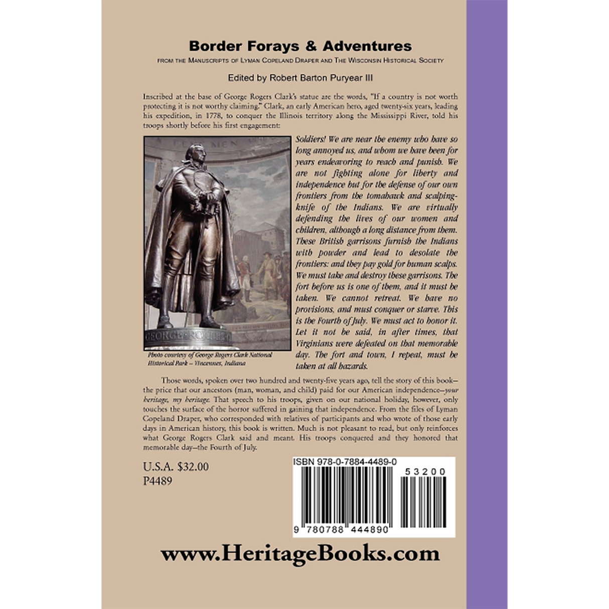 Border Forays and Adventures back cover