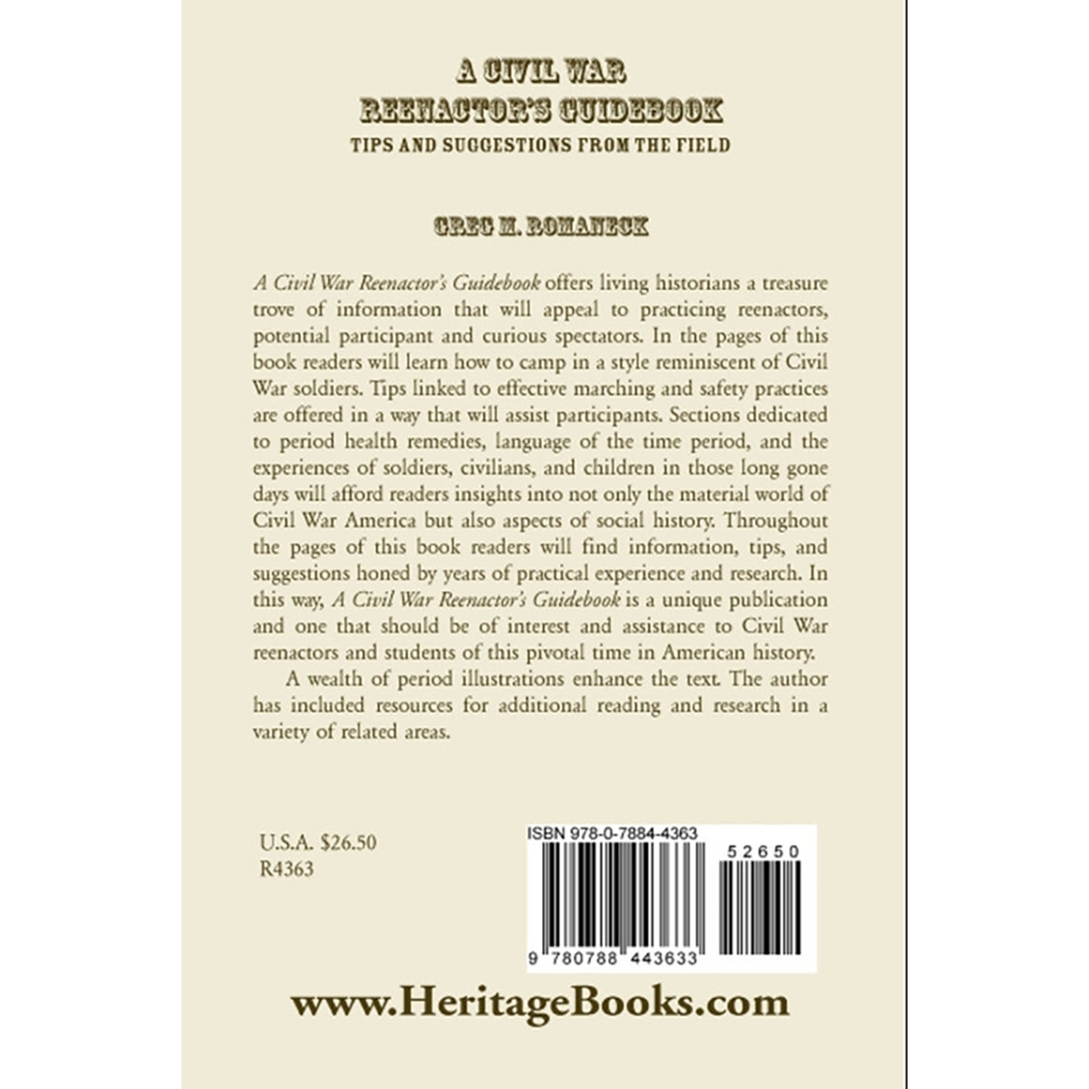 A Civil War Reenactor's Guidebook