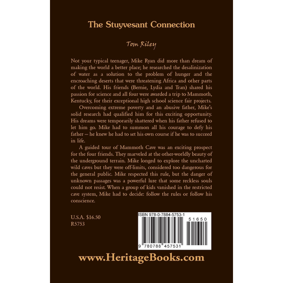 The Stuyvesant Connection back cover