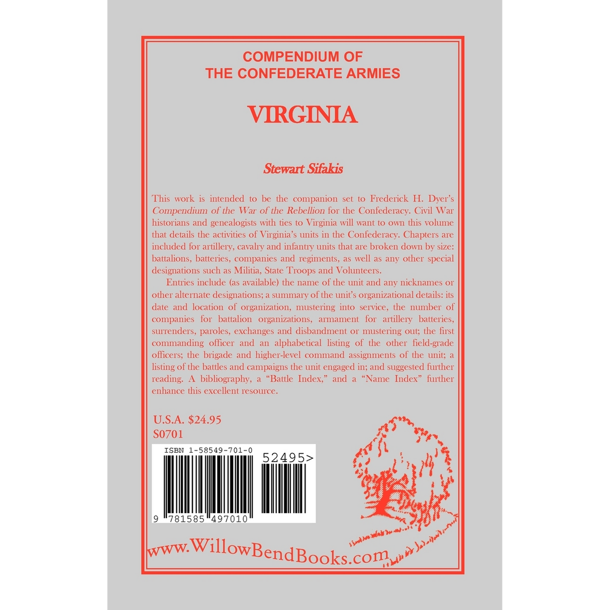 Compendium of the Confederate Armies: Virginia back cover