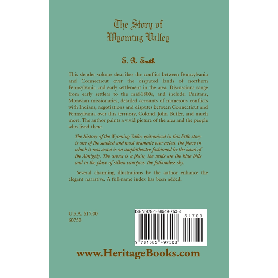 The Story of the Wyoming Valley back cover