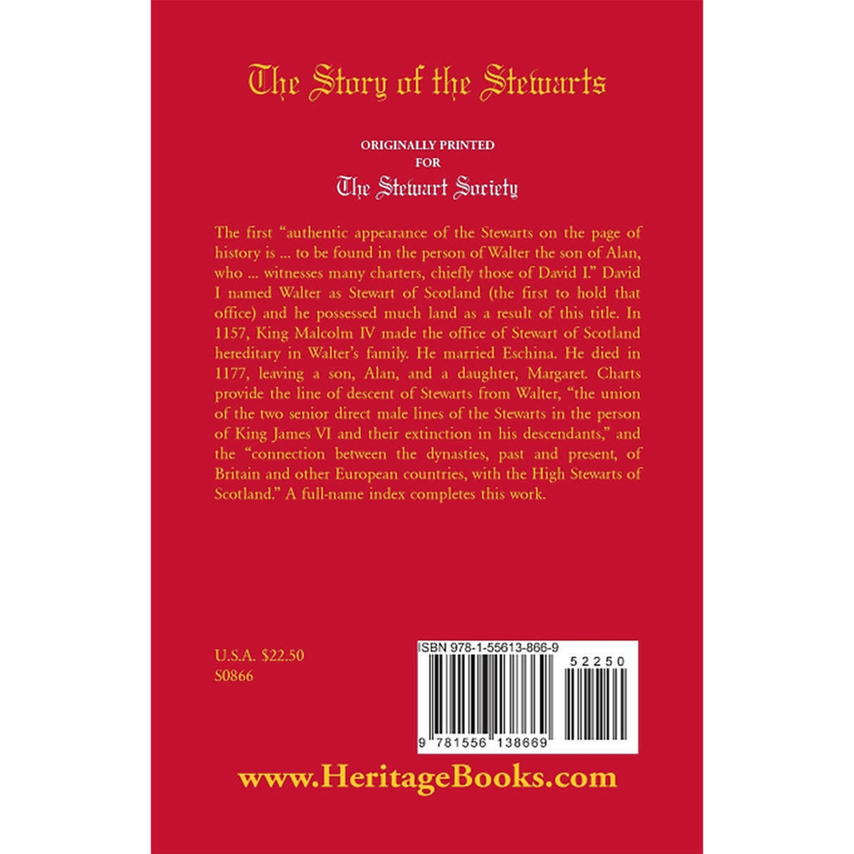 The Story of the Stewarts back cover
