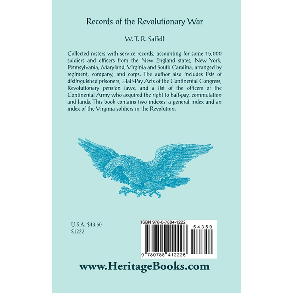 Records of the Revolutionary War back cover