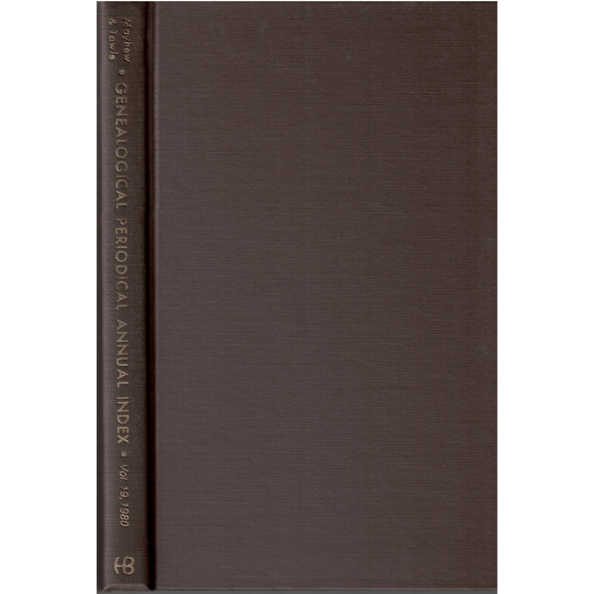 Genealogical Periodical Annual Index, Volume 19 (1980): Key to the Genealogical Literature