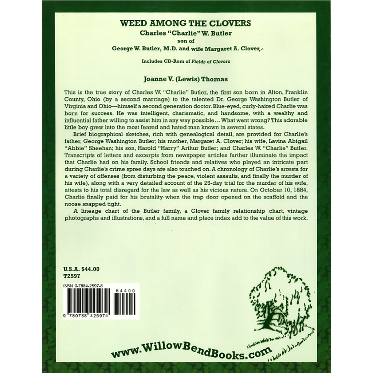 Weed among the Clovers back cover