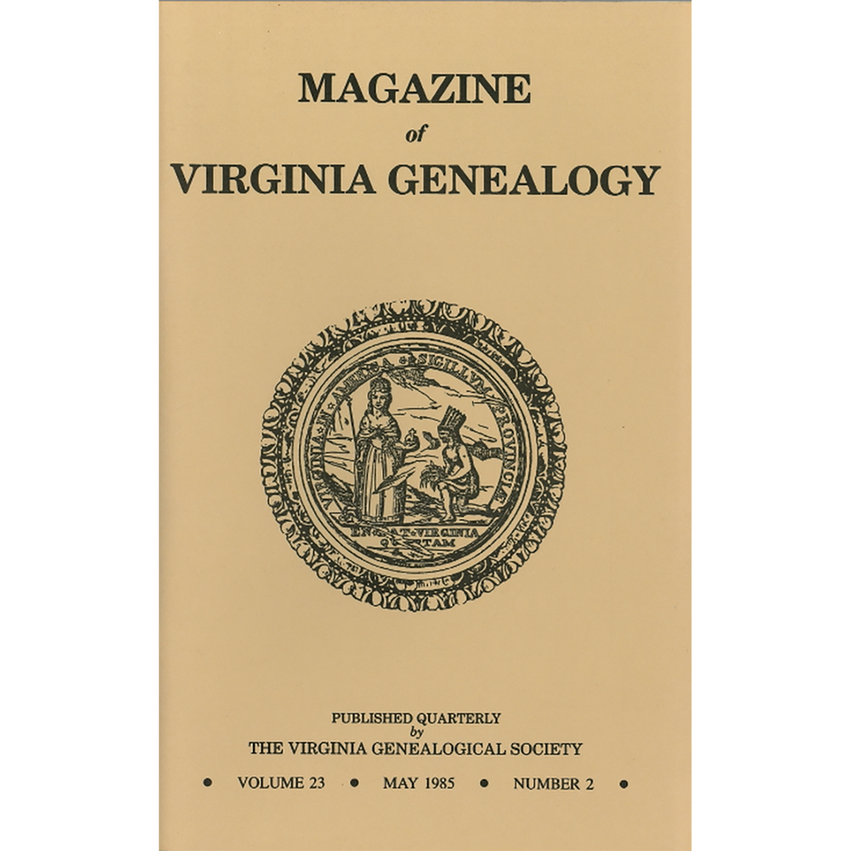 Magazine of Virginia Genealogy: Volume 23, no. 2