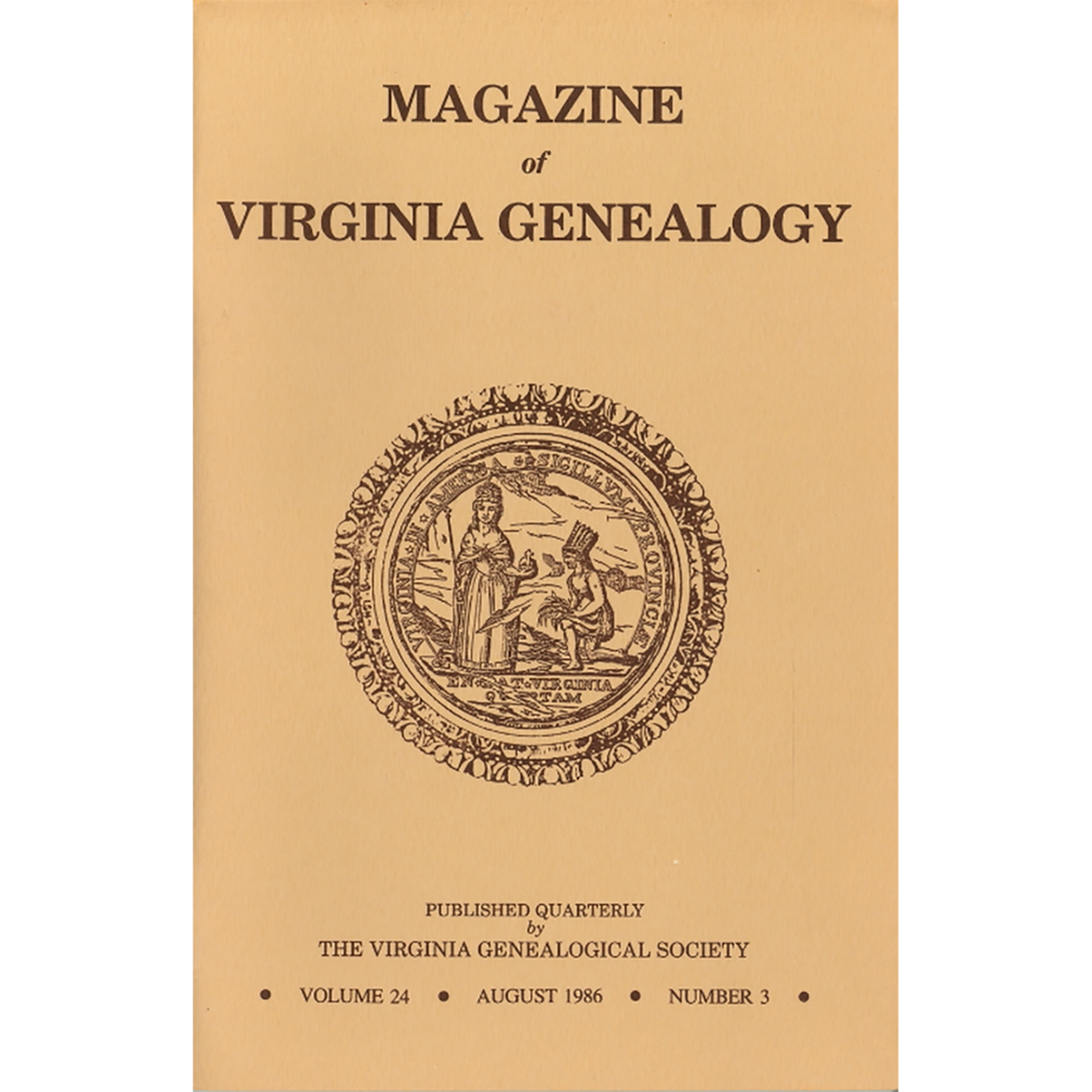 Magazine of Virginia Genealogy: Volume 24, no. 3