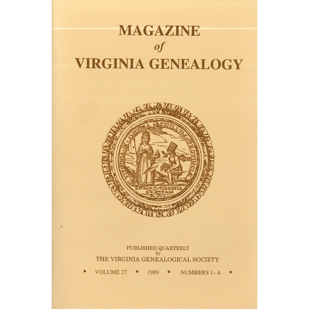 Magazine of Virginia Genealogy, Volume 27, Numbers 1-4, 1989