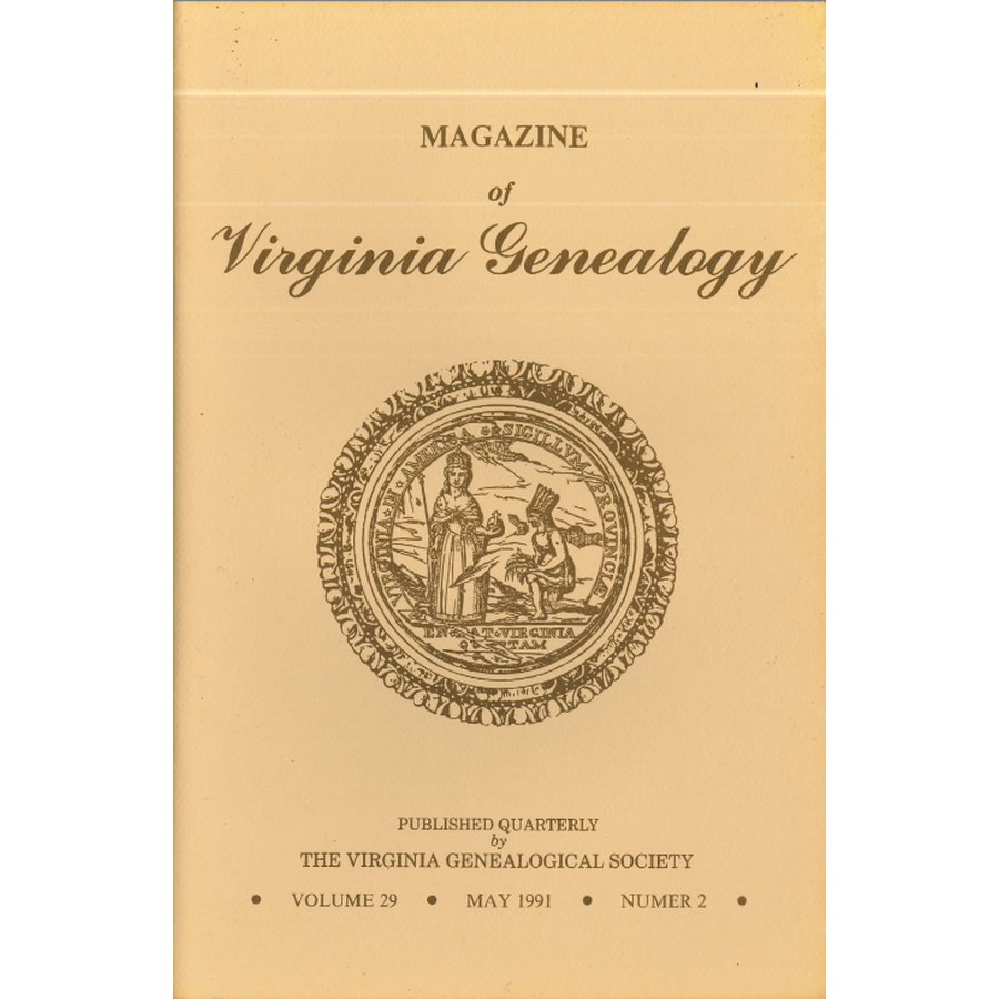 Magazine of Virginia Genealogy, Volume 29, Issue 2