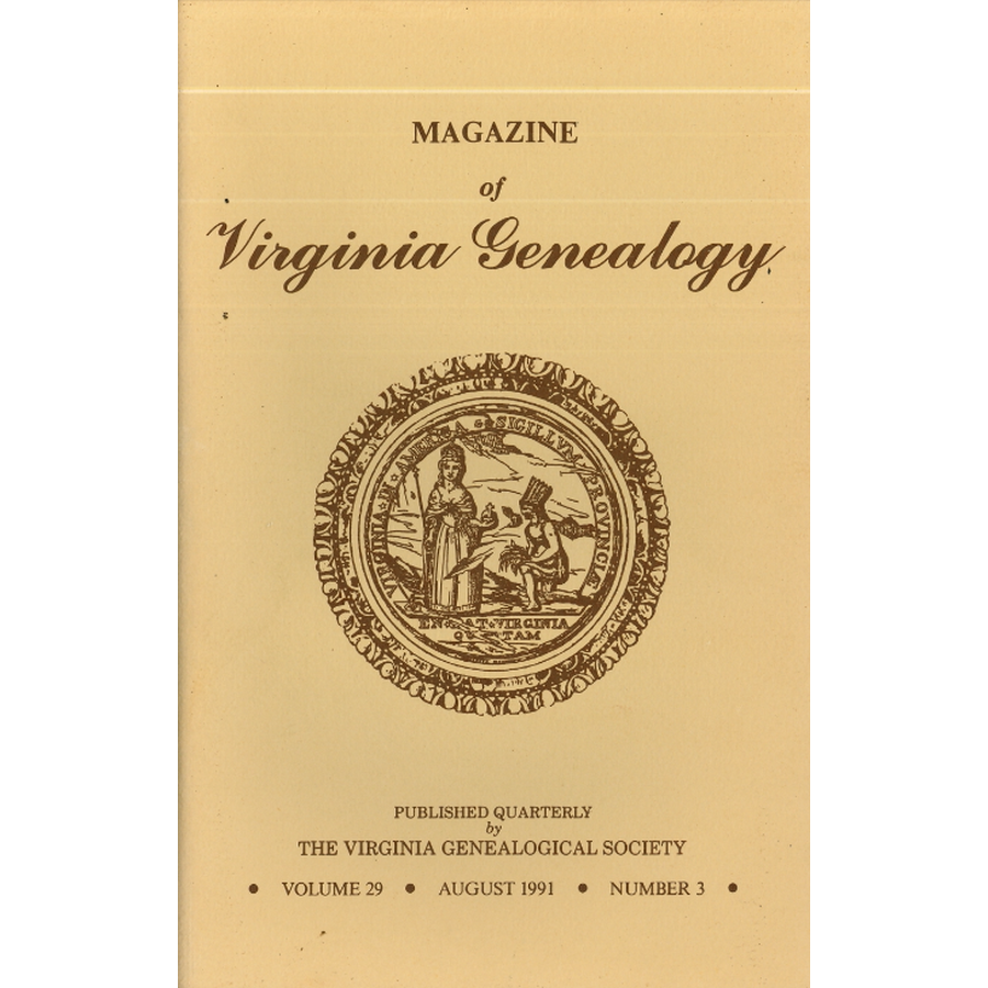 Magazine of Virginia Genealogy, Volume 29, Issue 3