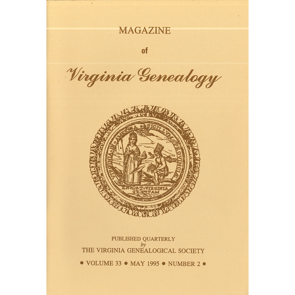 Magazine of Virginia Genealogy, Volume 33, Issue 2