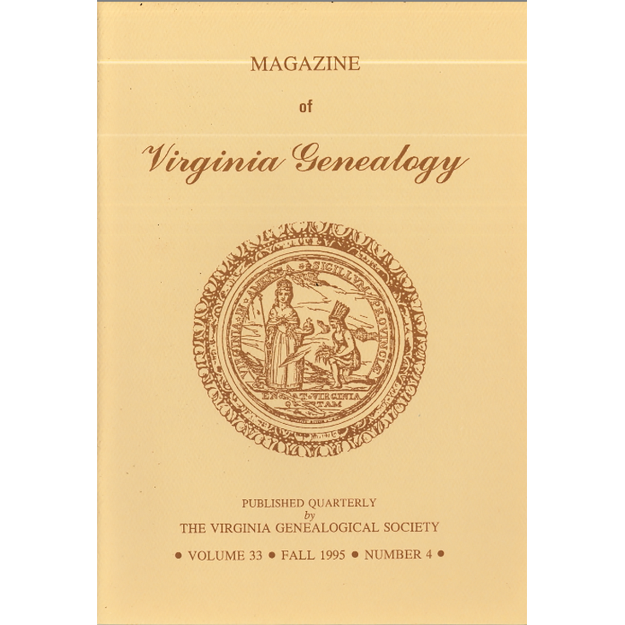 Magazine of Virginia Genealogy, Volume 33, Issue 4