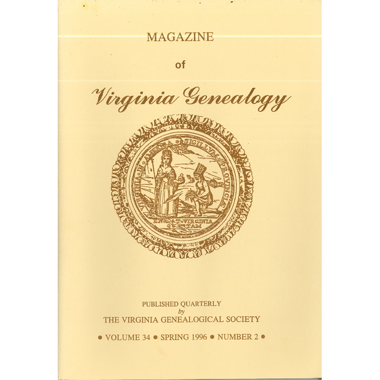 Magazine of Virginia Genealogy, Volume 34, Issue 2