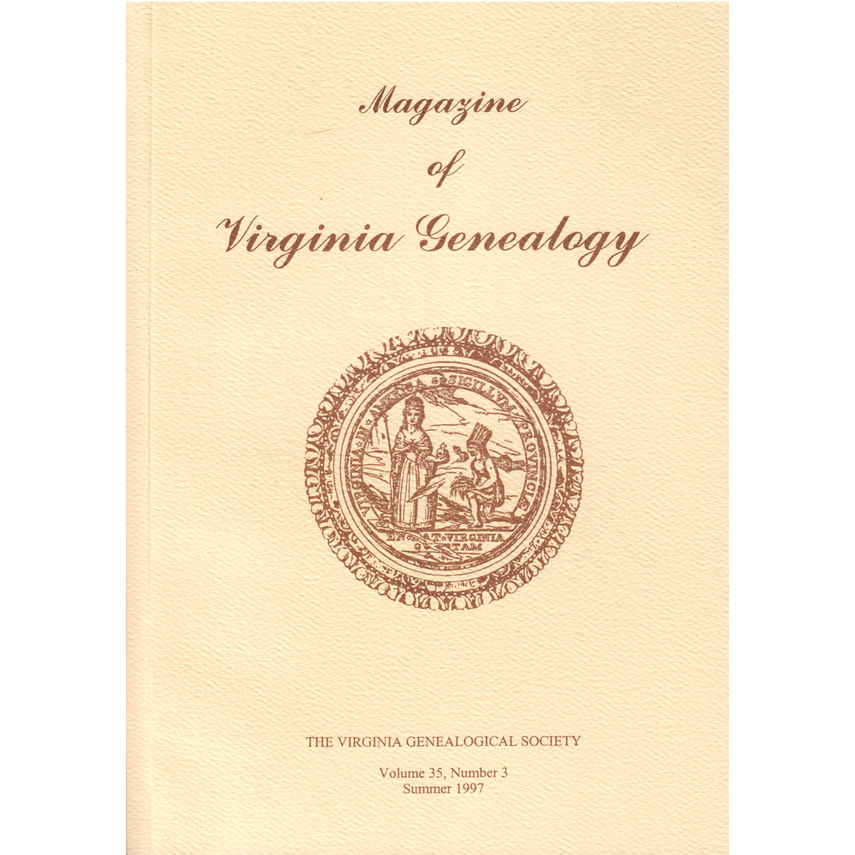 Magazine of Virginia Genealogy, Volume 35, Number 3, 1997