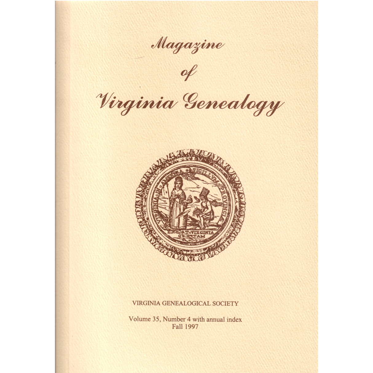 Magazine of Virginia Genealogy, Volume 35, Number 4, 1997