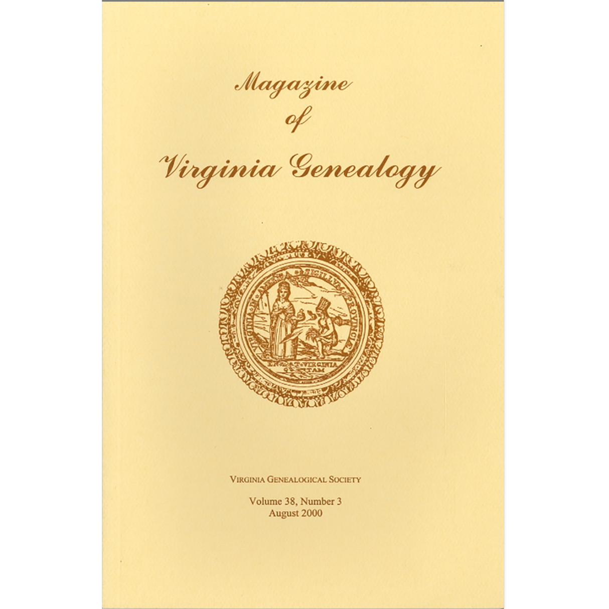 Magazine of Virginia Genealogy: Volume 38, no. 3