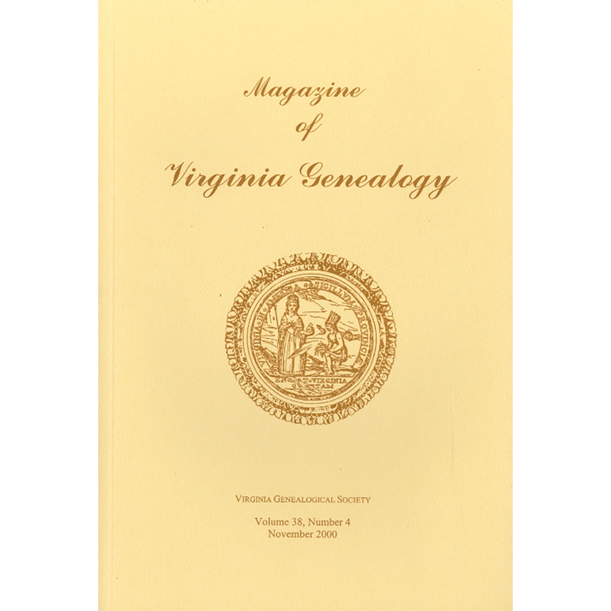 Magazine of Virginia Genealogy: Volume 38, no. 4