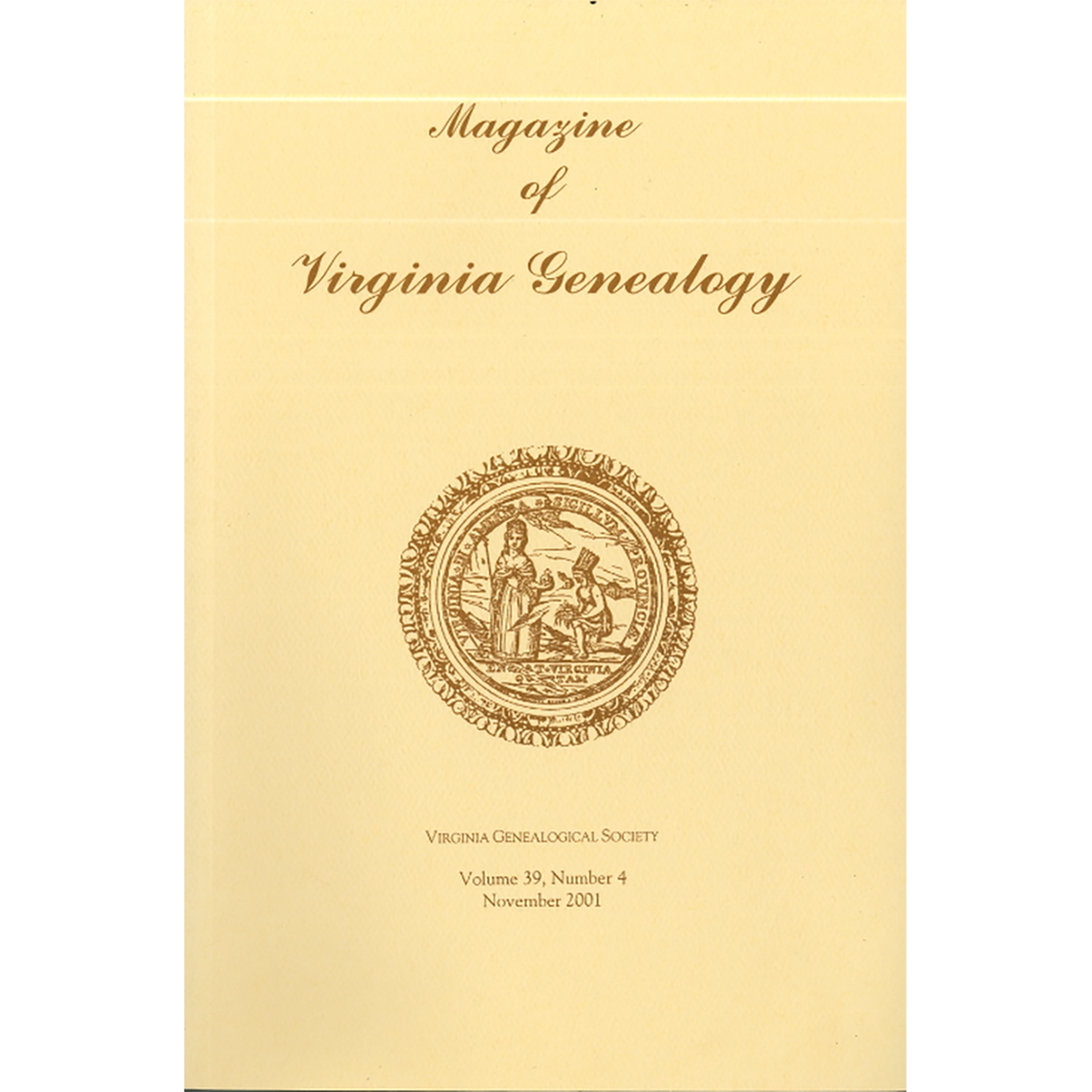 Magazine of Virginia Genealogy, Volume 39, Issue 4