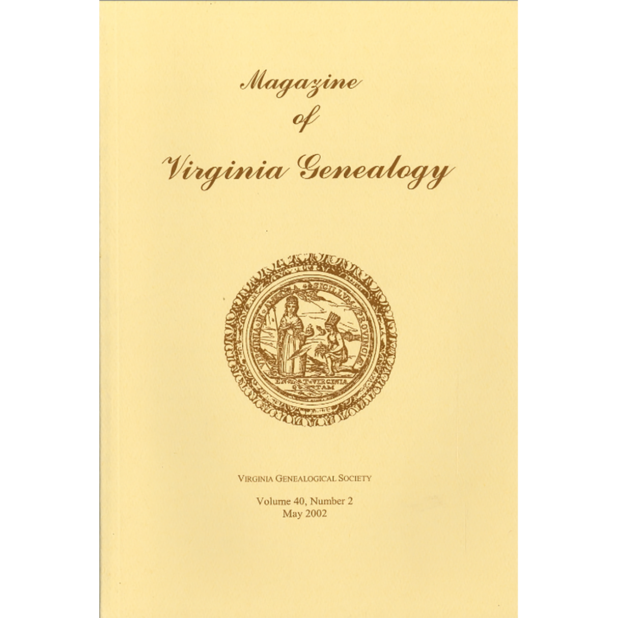 Magazine of Virginia Genealogy: Volume 40, no. 2