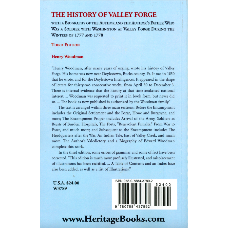 The History of Valley Forge: Third Edition