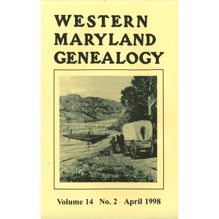 Western Maryland Genealogy, Volume 14, No. 2