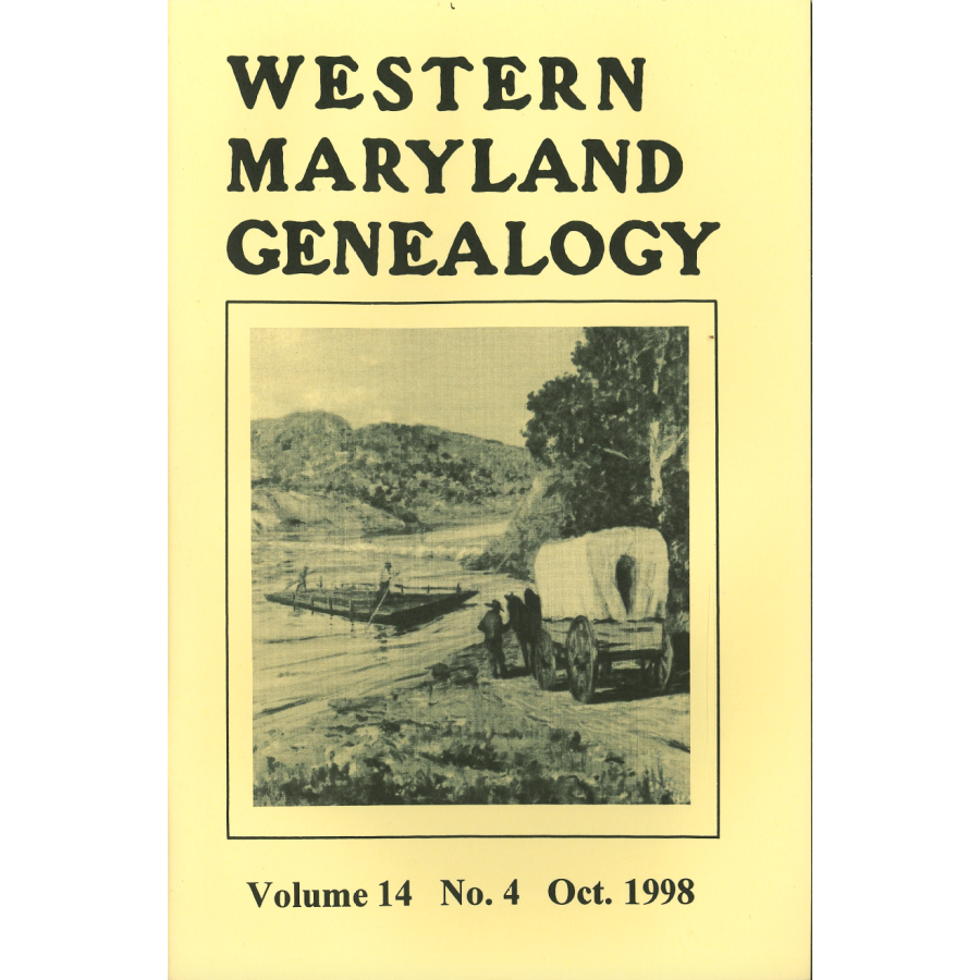 Western Maryland Genealogy, Volume 14, No. 4