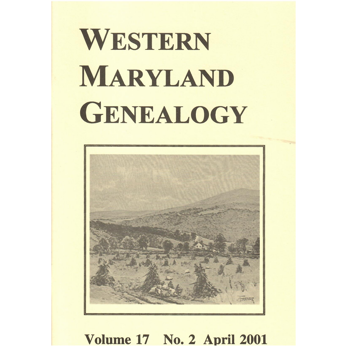 Western Maryland Genealogy, Volume 17, No. 2, 2001