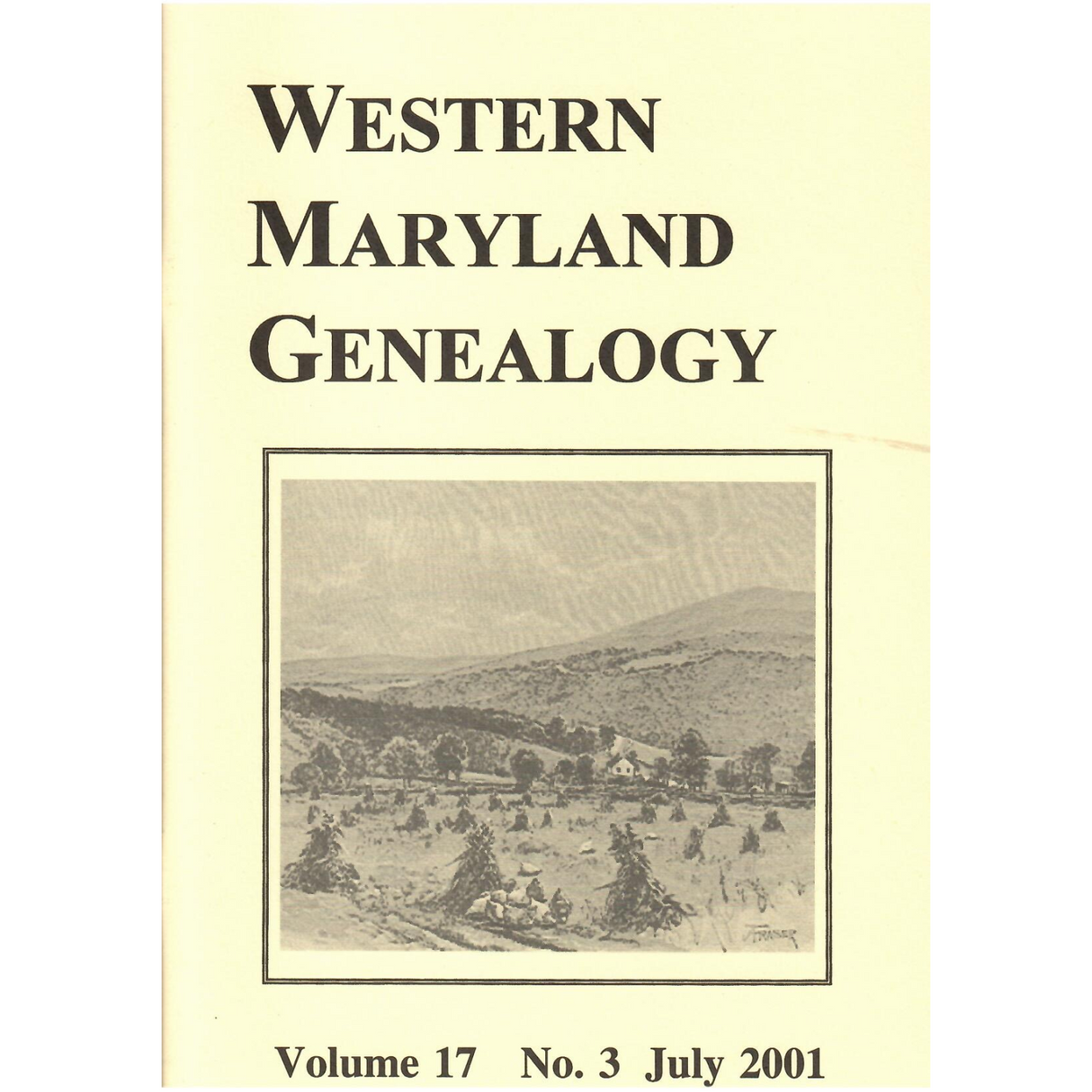 Western Maryland Genealogy, Volume 17, No. 3, 2001