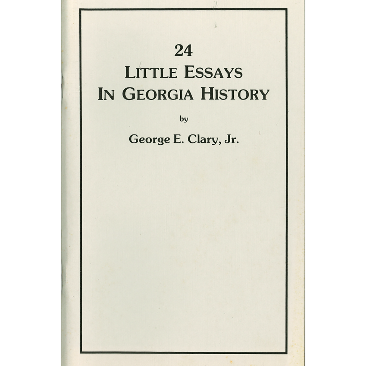 24 Little Essays in Georgia History