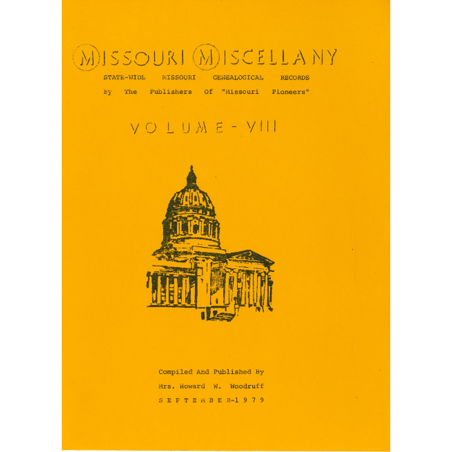 Missouri Miscellany: Volume 8