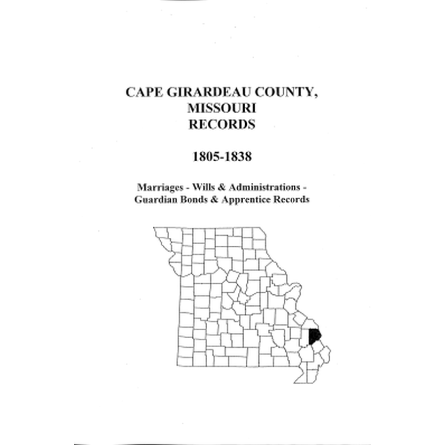 Cape Girardeau County, Missouri Records, 1805-1838