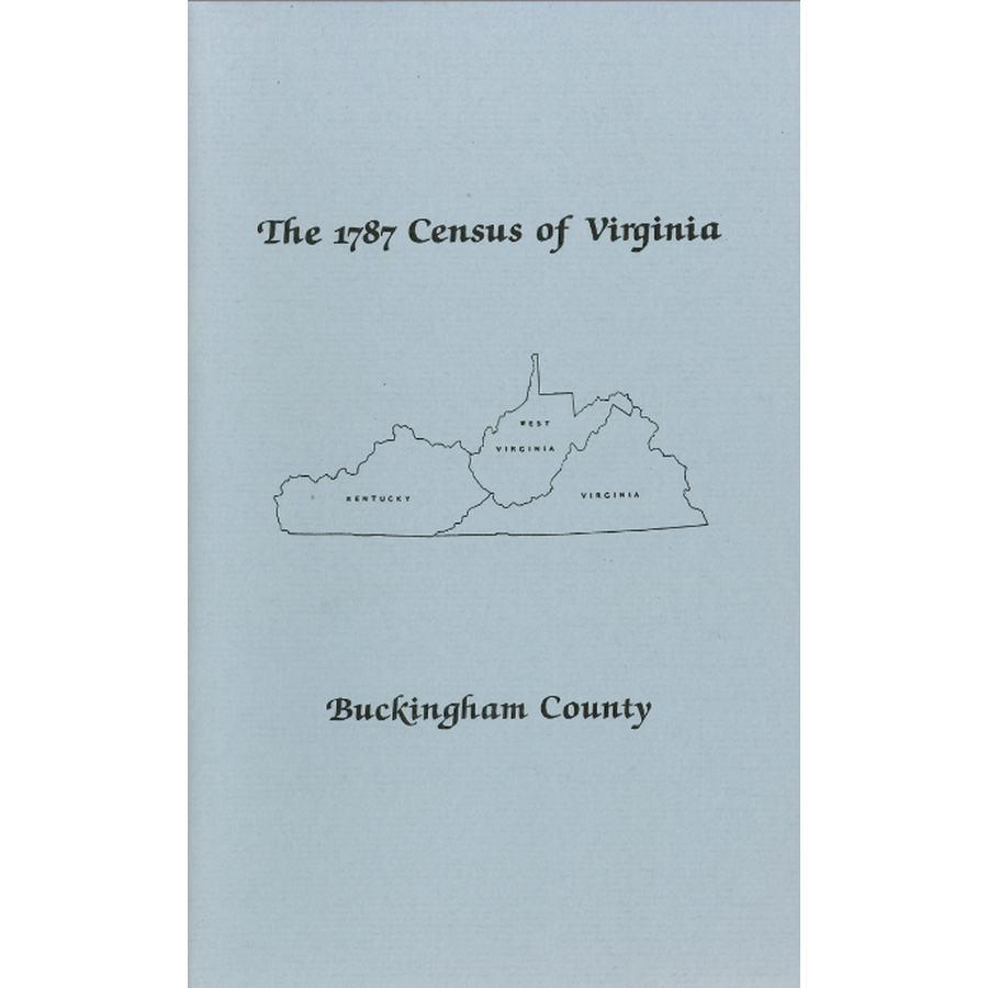 The Personal Property Tax Lists for the Year 1787 for Buckingham County, Virginia