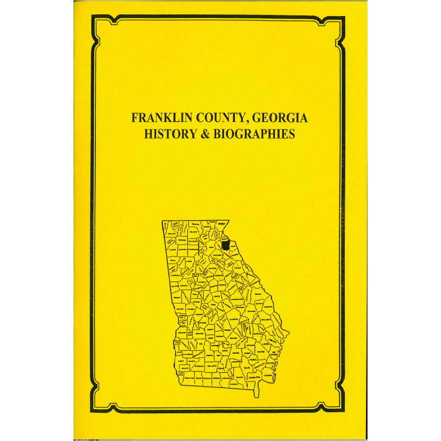 Franklin County, Georgia History and Biographies